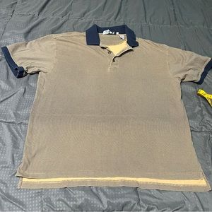 On tour cotton polo shirt houndstooth pattern size xl